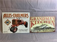 Single Sided Tin Signs