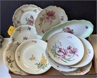 Dresser Dish & Assorted Decorative Plates