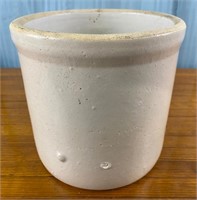Vintage Stoneware Pottery Crock 7-1/2''x7-3/4''