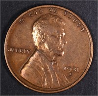 1931-S LINCOLN CENT, XF KEY COIN old cleaning