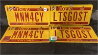 4 ISU License Plates