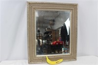 Silver Wood Framed Wall Mirror