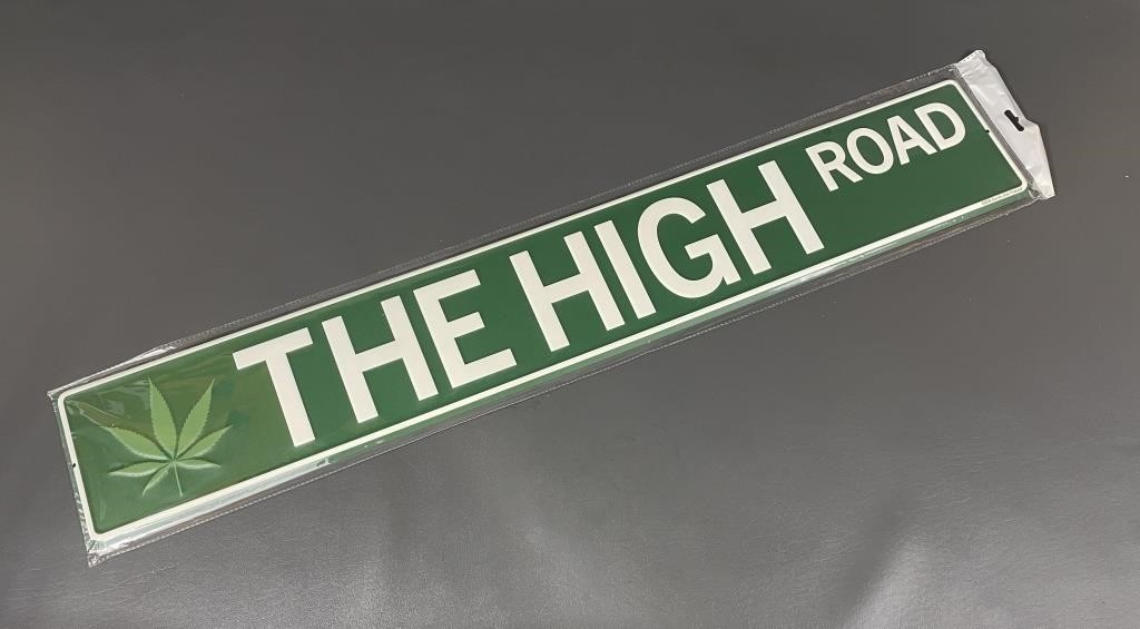 36" Country Side Products "The High Road" Sign NEW