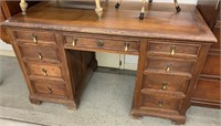Antique Oak Flat Top Desk
