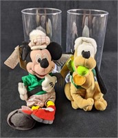 Disney UK Sports Mickey and Pluto Plushes