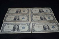 (6) 1957A $1 Silver Certificates