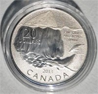 2013 - 9999 $20 Canadian Coin Mint Condition