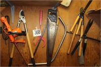 Assorted Tools Hanging on Wall