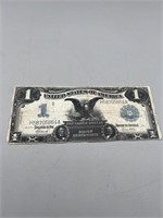 1899 $1 Black Eagle One Dollar Note Large Silver C