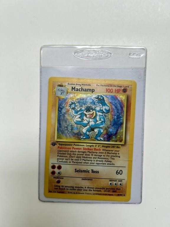 Machamp Holo Base Set 1st Edition 1999 Pokemon