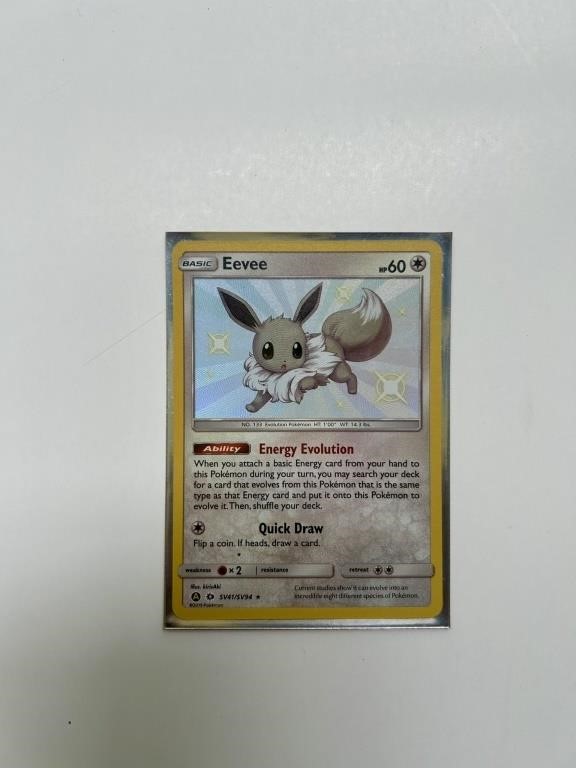 Eevee SV41/SV94 Baby Shiny Ultra Rare Hidden Fates