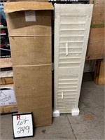 Unused Pair Of Louvered Shutters 27" x 48"