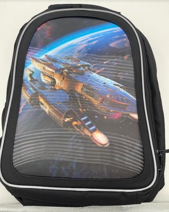 Luminous 3D Print School Backpack Large Capacity