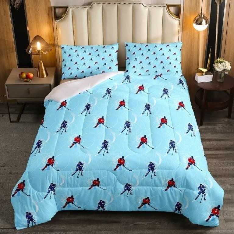 Ice Hockey Comforter Set