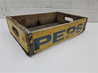 Vintage Adv Pepsi Wood Crate Primitive Decor