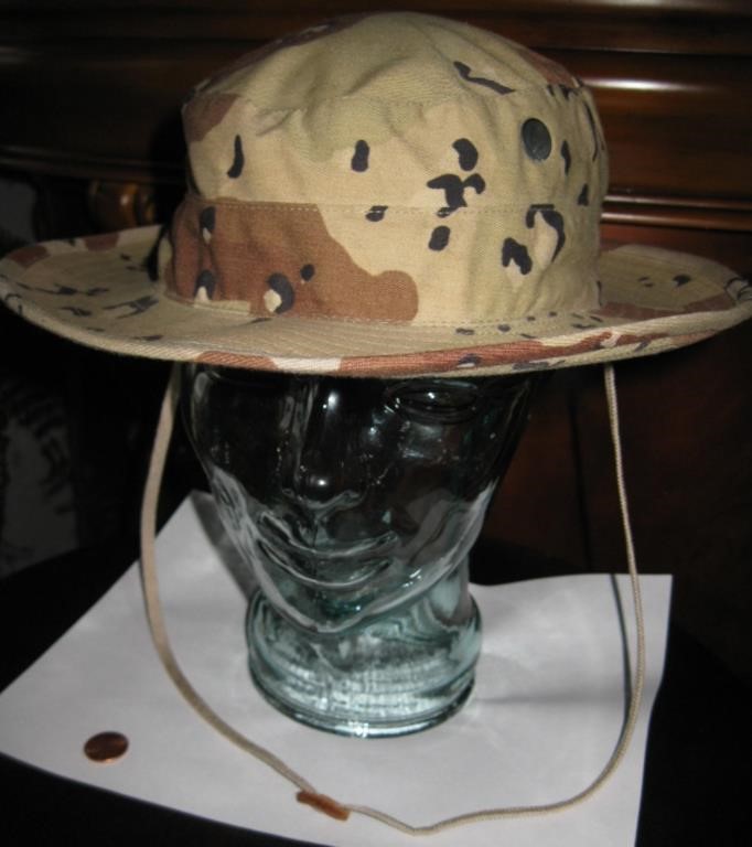 Military Camo Fishing Hat- Sz 7 USA