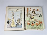 Antique Puck Book of Political Cartoons & More