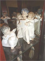 Lladro - 2 pieces - Trio of Angels & Seated Angel