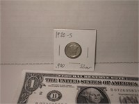 1920 S Mercury silver dime