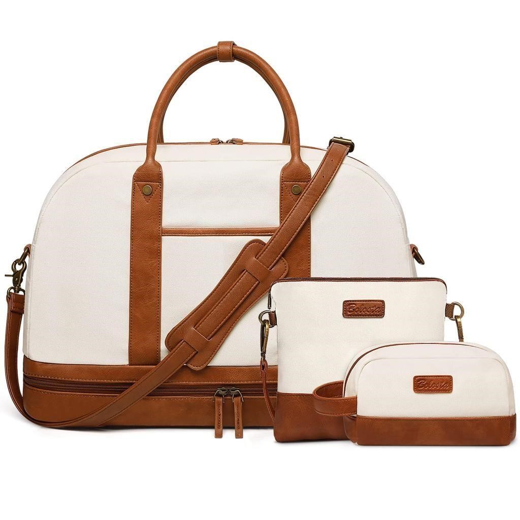 OFFSITE Weekender Bag for Women Canvas Overnight