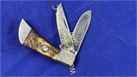 White Tail Cutlery Pocket Knife D.: 2” Blades, 4