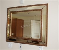 Four Sided Gold Gilded Beveled Mirror Glass