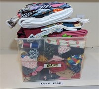 LARGE TOTE FULL OF FABRIC