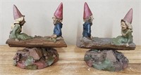 (2) Tom Clark Topsey Turvey Gnomes