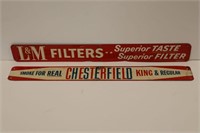 CHESTERFIELD AND L&M CIGARETTES SST STRIP SIGNS