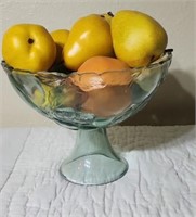 Glass bowl of fruit