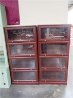 2 Barrister Type Book Cases
