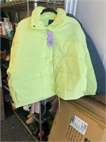 Women’s green/yellow puffer jacket xxl