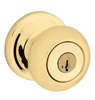 Tylo Polished Brass Keyed Entry Door Knob