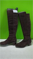 New Ladies 10m Brown Boots -Cow Suede $239- by