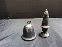 Vintage Silver Bell w/ Salt Shaker