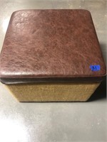 20”x20”x15” Leather storage ottoman