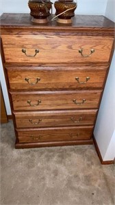 Dresser with five drawers approximately 16” x 32”