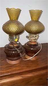 Vintage amber lamps only ( untested).
