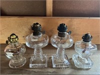 4 Miniature Oil Lamps