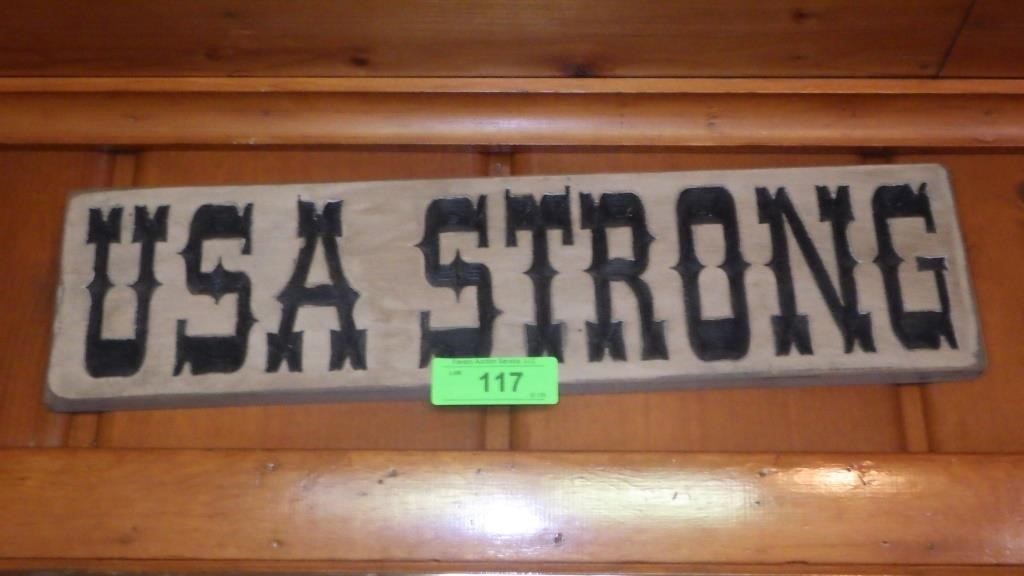 USA STRONG SIGN  20 x 5