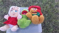 Vintage 1987 Muppet Babies stuffed toy 3 piece