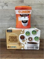 45oz Dunkin coffee & 80 kcup variety