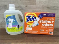 156ct tide pods & 210oz ecos laundry detergent