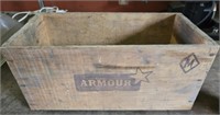 Vintage wood Armour box