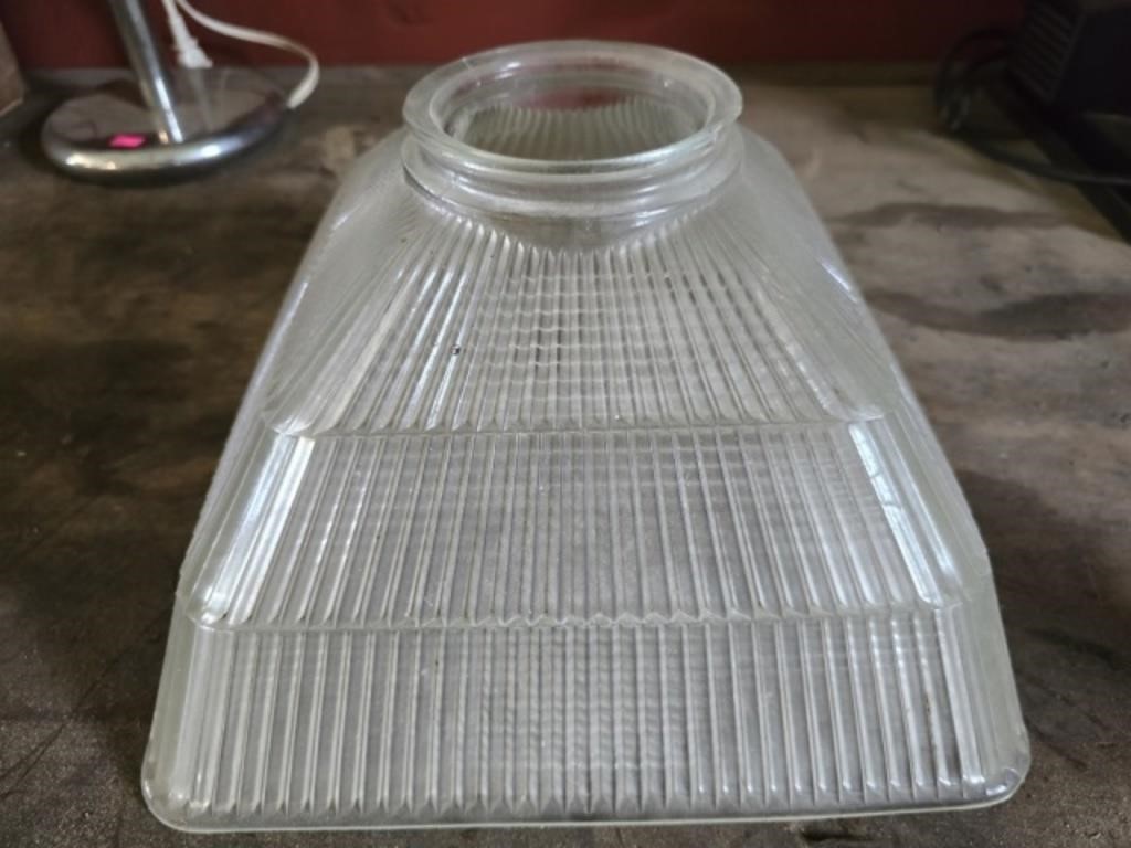 Vintage glass fixture shade