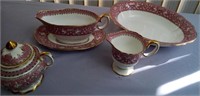 T - 5 PIECES STAFFORDSHIRE ELLESMERE (P92)