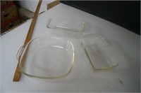 3 Glass Baking Dishes