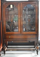Vintage China Display Cabinet with 1 Drawer