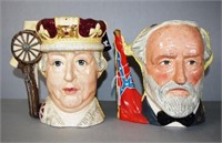 Two Doulton Antagonist Collection character jugs