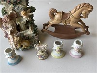 Collection of (6) Figurines (horses, etc...)